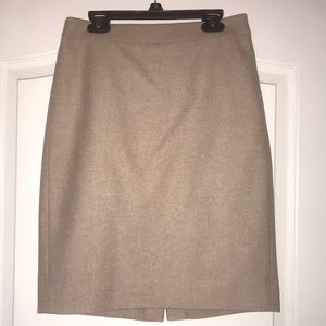 Cream pencil skirt